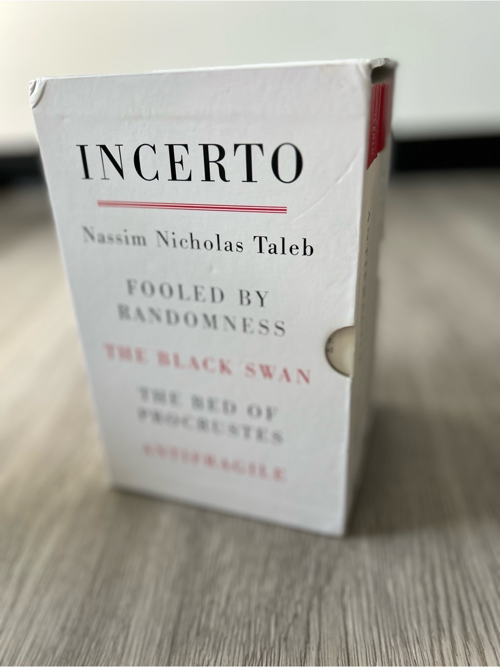 Incerto 4 Book Box Set Taleb Black Swan Antifragile Fooled Randomness Procrustes